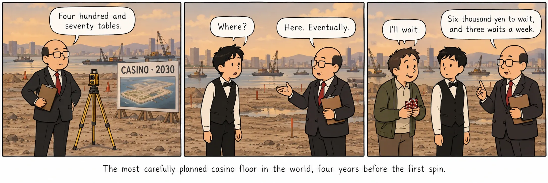 De zorgvuldigst geplande casinovloer ter wereld, vier jaar vóór de eerste spin.