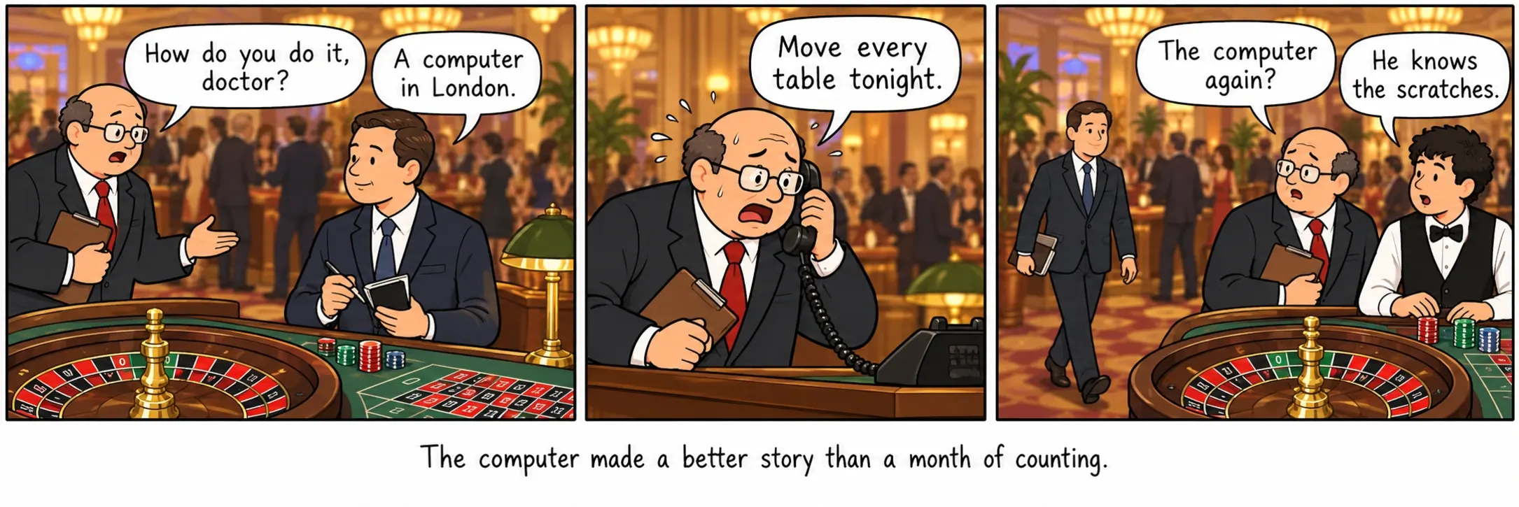 De computer was een beter verhaal dan een maand tellen.