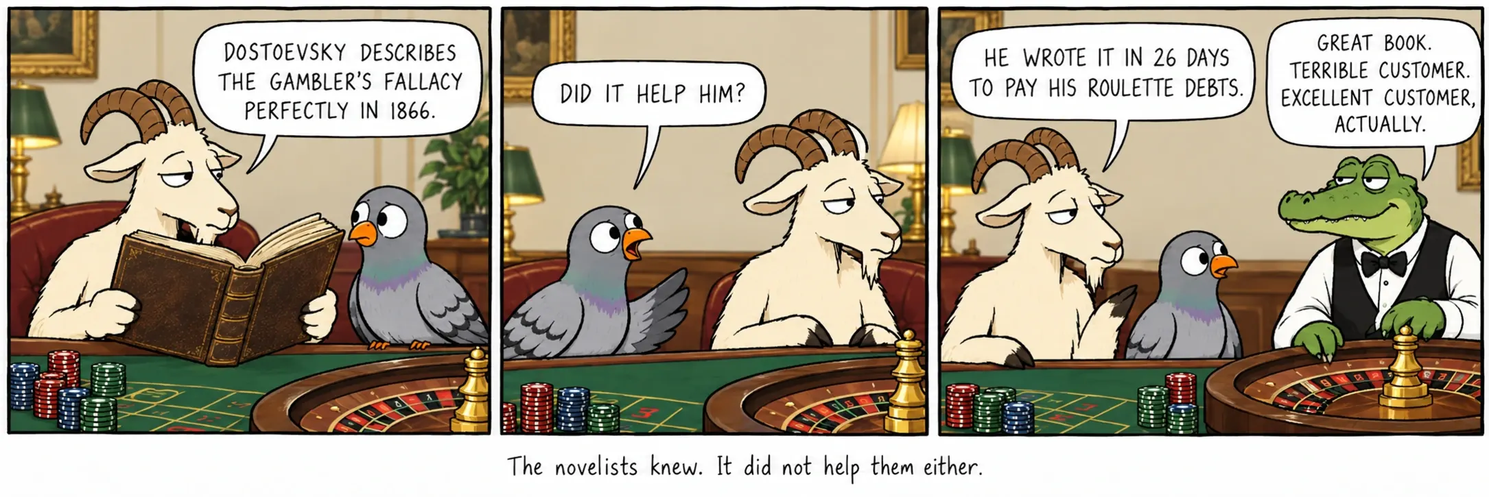De romanschrijvers wisten het. Het hielp hen ook niet.